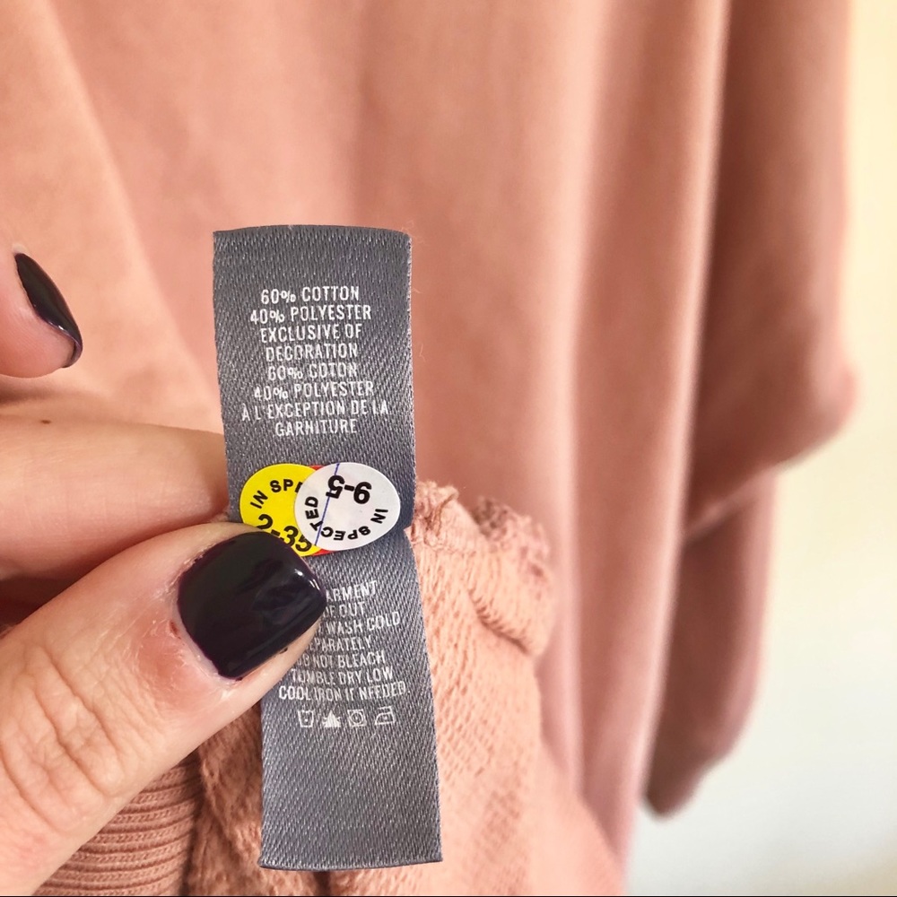 aerie Oversized Crewneck Sweatshirt in Dusty Pink - Picture 6 of 13